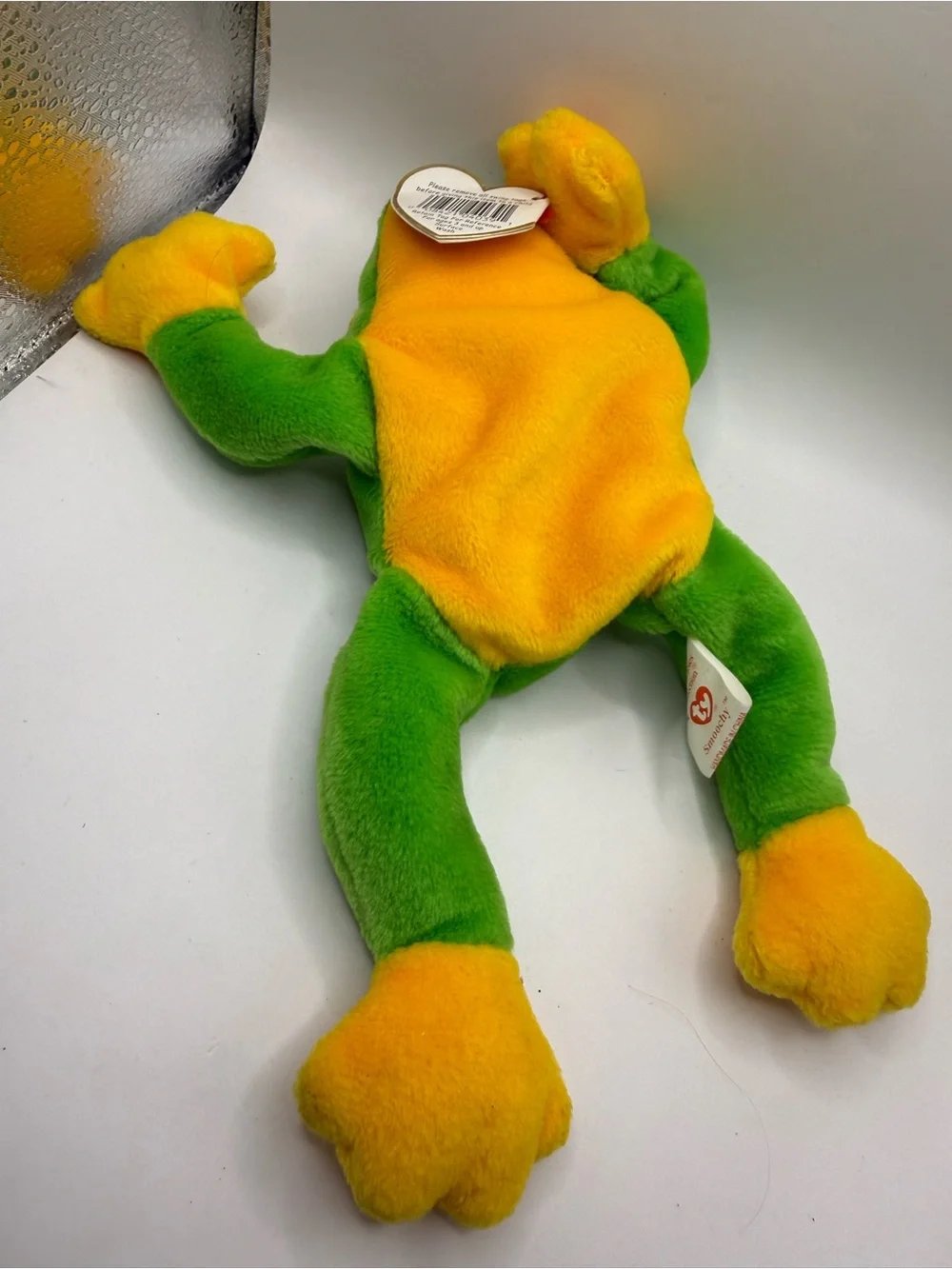 Ty Beanie Babies Frog Smoochy October 1, 1997 Green NWT Clean